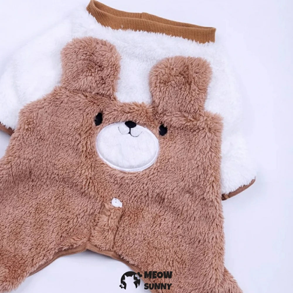 French Bulldog Winter Warm and Cute Bunny Outfit