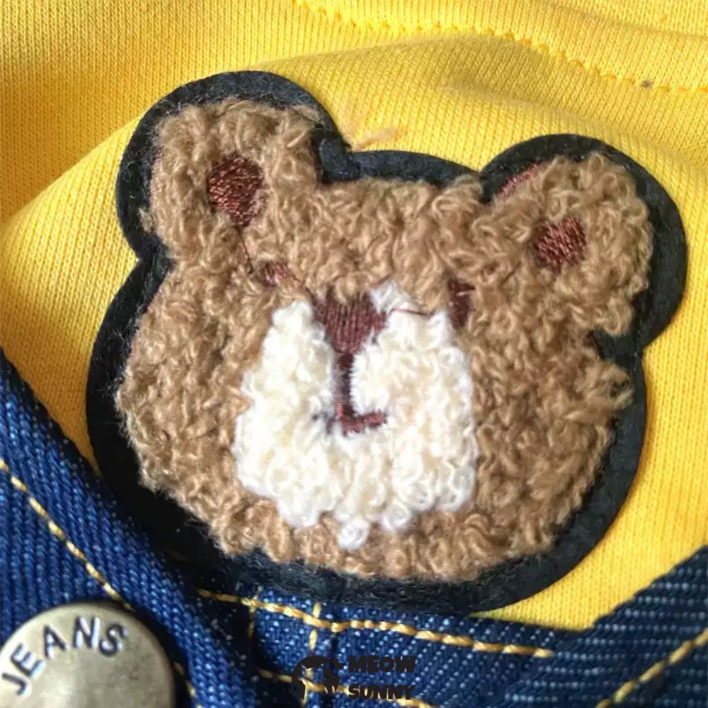 French Bulldog clothes, overalls, denim jacket