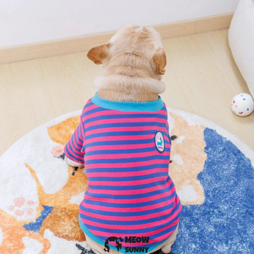 French Bulldog hoodie, dog-print undershirt