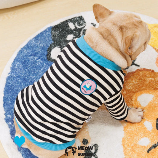 French Bulldog hoodie, dog-print undershirt