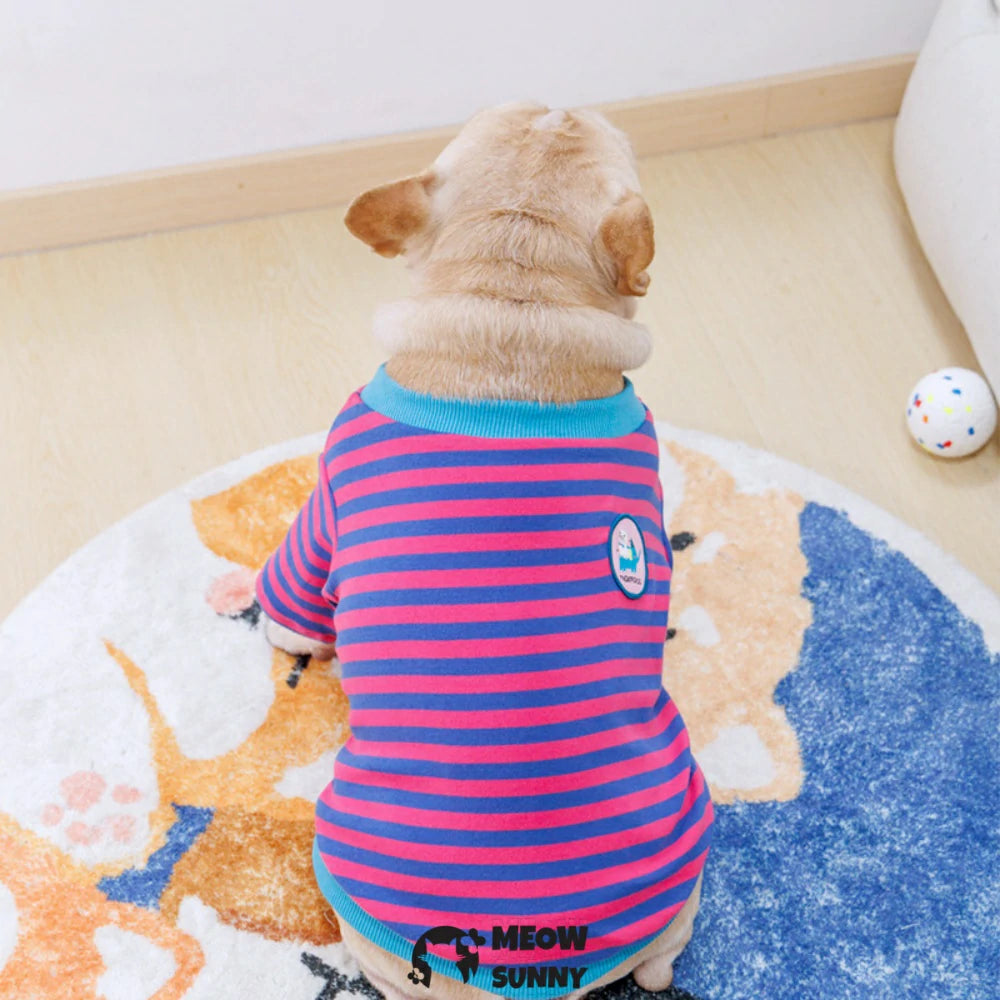 French Bulldog hoodie, dog-print undershirt