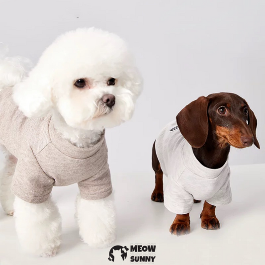 Friendly Dog T-Shirts for Small Dogs, Plain Pink Dog Tee for Spring Summer
