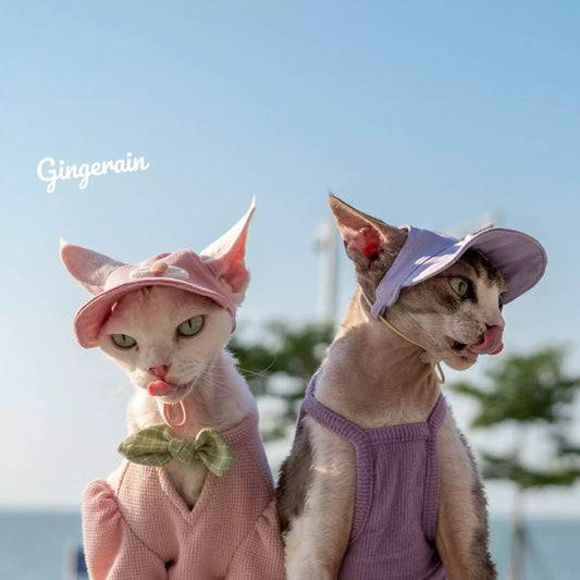 Hairless Cats Solid Cotton Camisole, Breathable Summer