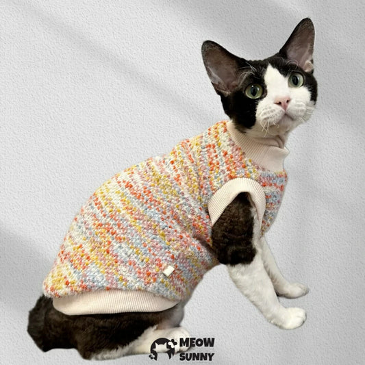 Hairless cat autumn and winter short-sleeved knitted sweater
