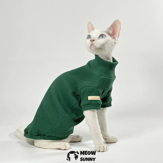 Hairless cat clothes high collar warm bottoming shirt