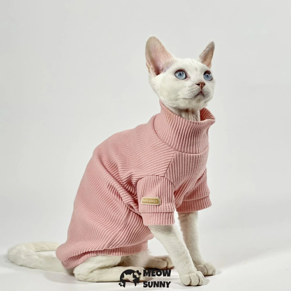 Hairless cat clothes high collar warm bottoming shirt