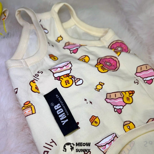 Hairless cat clothes thin cat pajamas home clothes anti-hair shedding sling