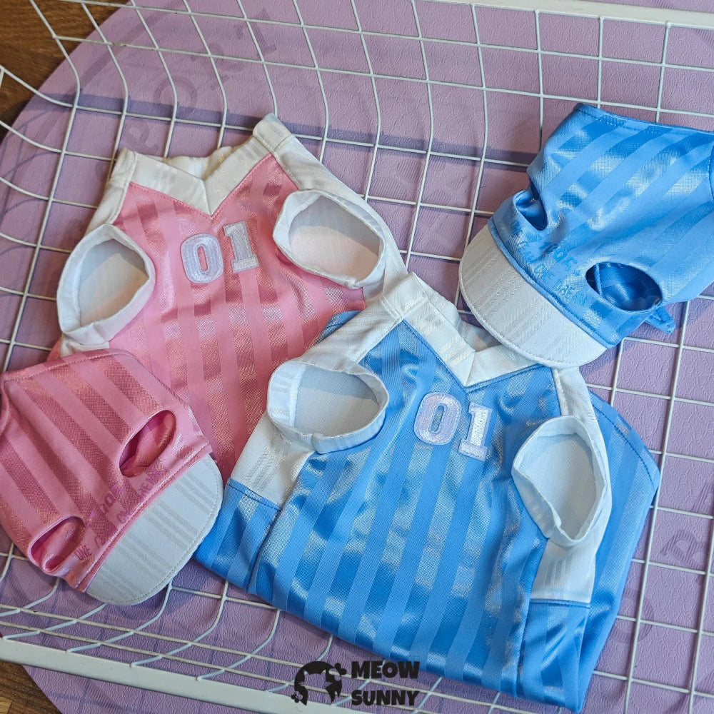 Hairless cat summer super soft tennis clothes with hat