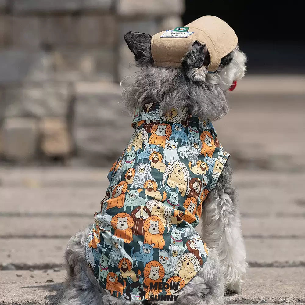 Hawaiian Shirt for Dogs Vibrant Fade-Resistant Colors for Daily Use