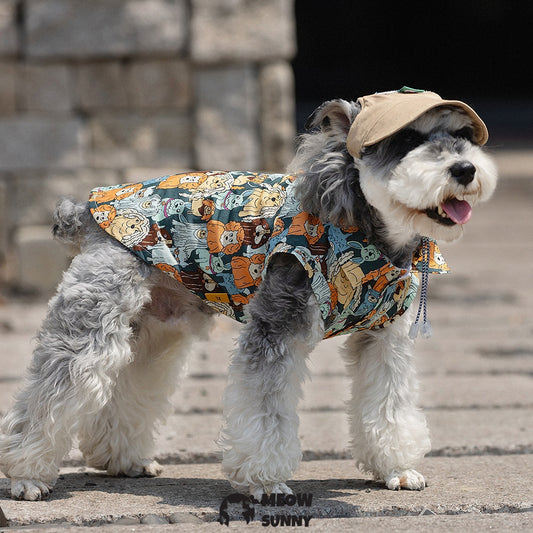 Hawaiian Shirt for Dogs Vibrant Fade-Resistant Colors for Daily Use