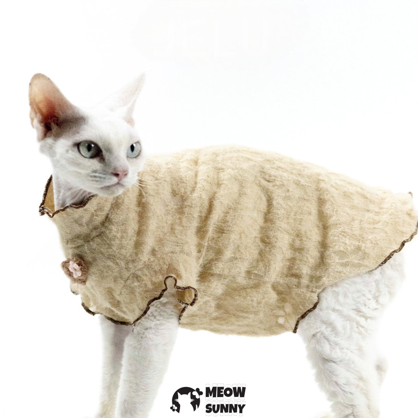 Pet Cat Wool Lady Breathable Soft Skin-friendly Lace Vest