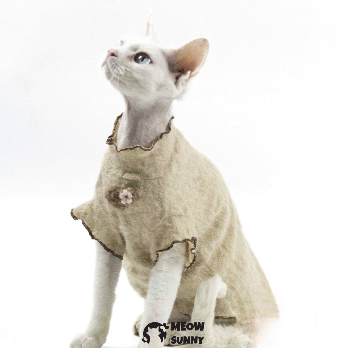 Pet Cat Wool Lady Breathable Soft Skin-friendly Lace Vest