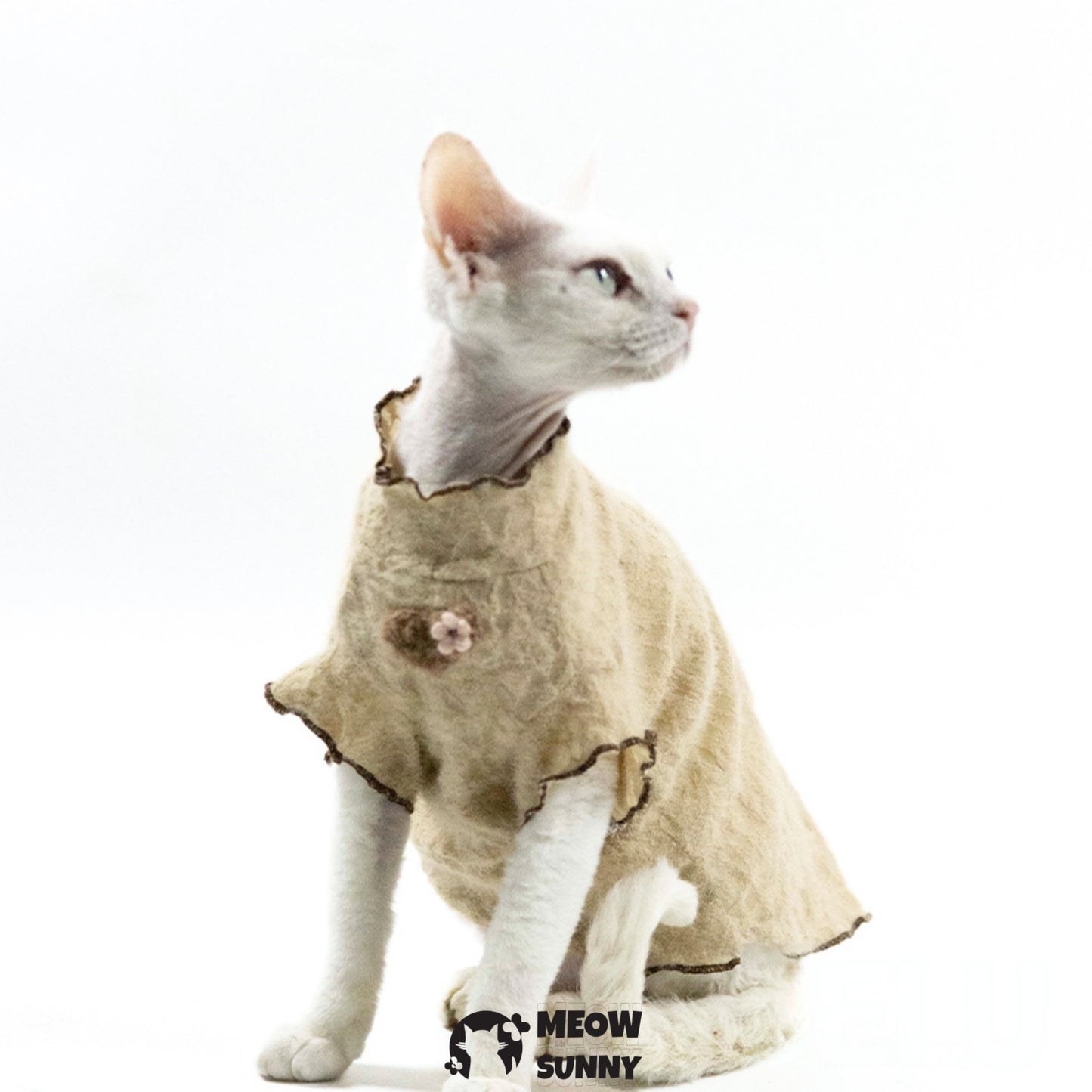 Pet Cat Wool Lady Breathable Soft Skin-friendly Lace Vest
