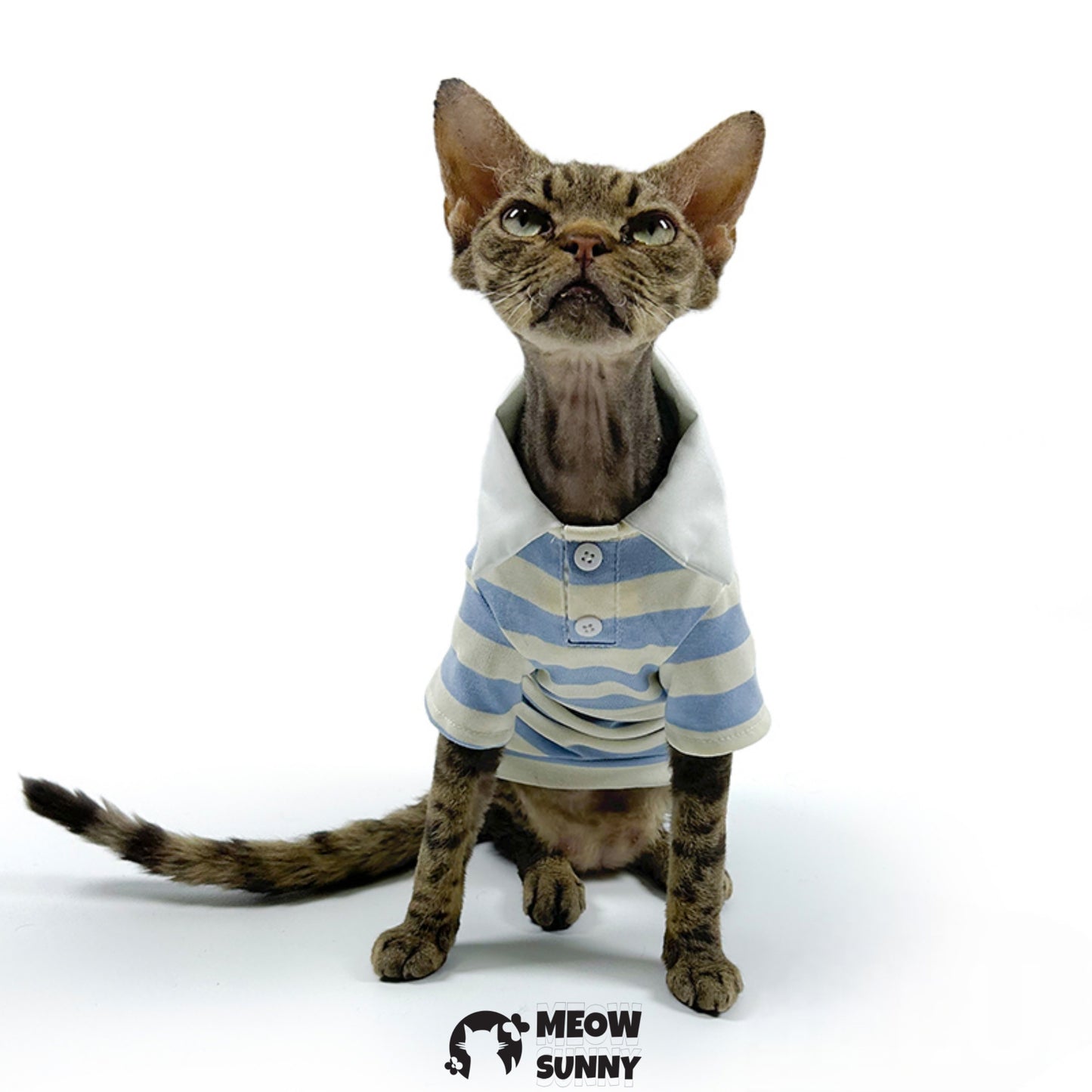 Fashion Striped Dog & Cat Hoodie, Small