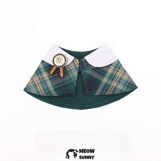 Elegant Dog & Cat Cape Plaid Holiday Pajama