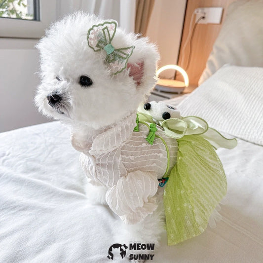 Panda Tuanzi Pet Clothes Dog Skirt Teddy Bichon Summer Princess Skirt