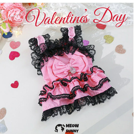 Pet Clothes Dog Suspender Wedding Princess Dress