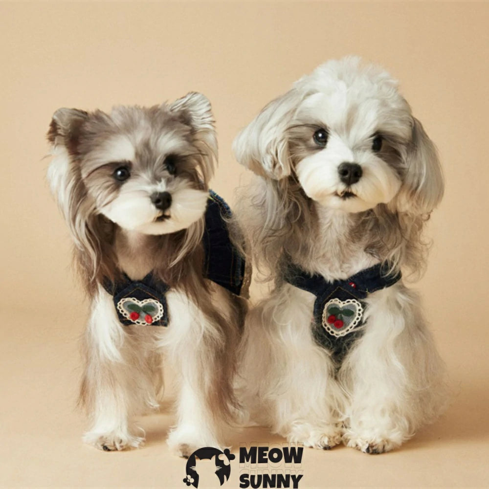Pet Clothes Puppy Denim Overalls