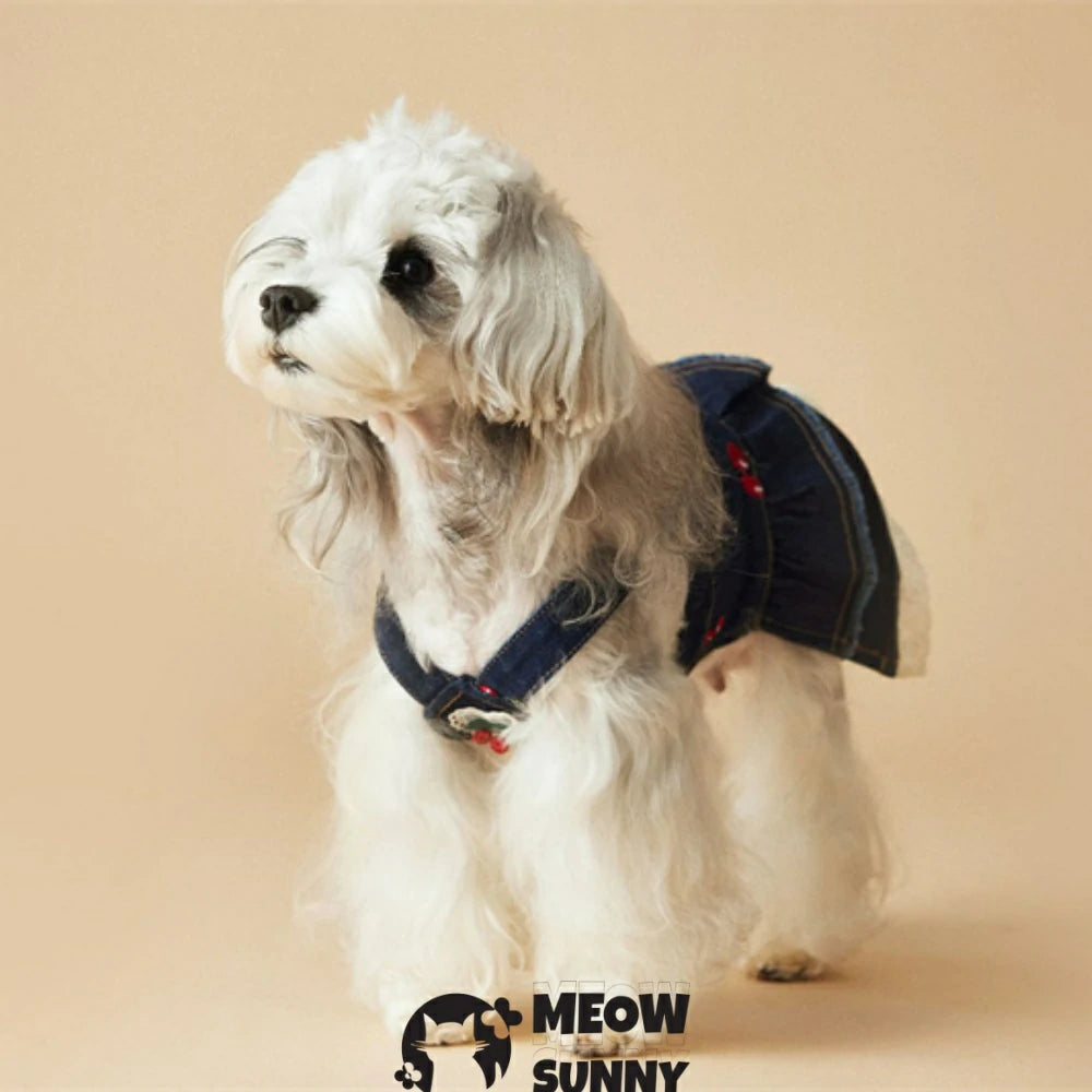 Pet Clothes Puppy Denim Overalls