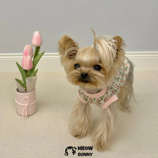 Pet clothes, knitted stretch vest, dog clothes