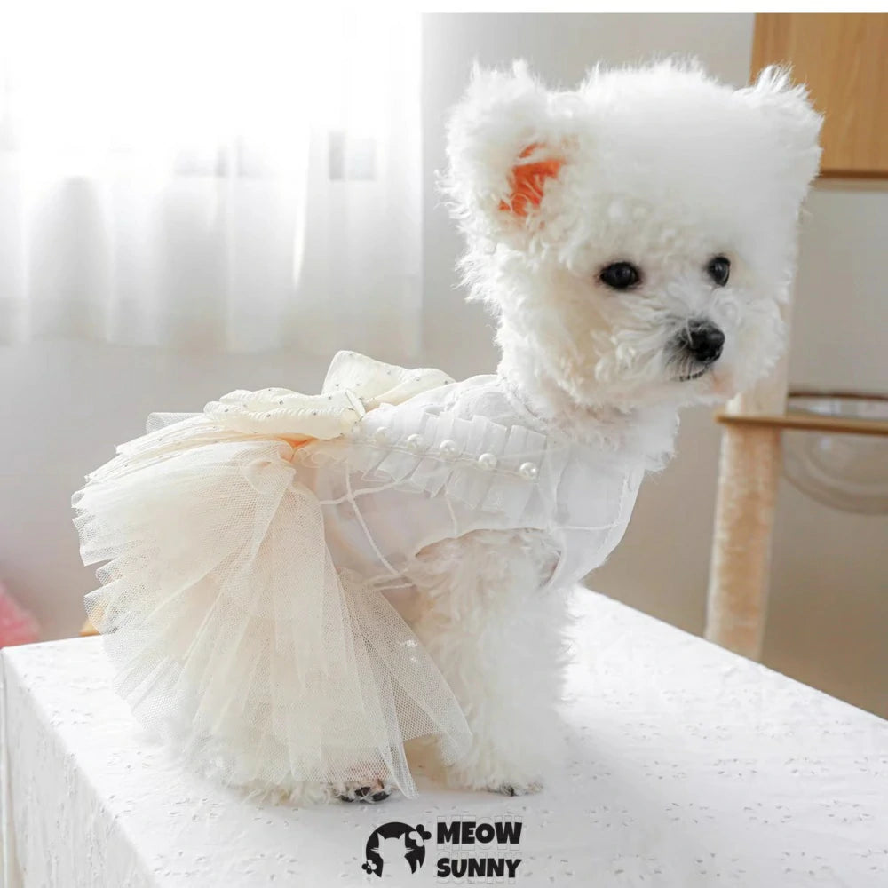Pet clothes dog skirt summer dress princess skirt