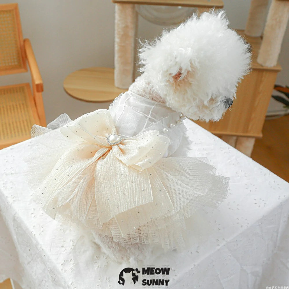 Pet clothes dog skirt summer dress princess skirt