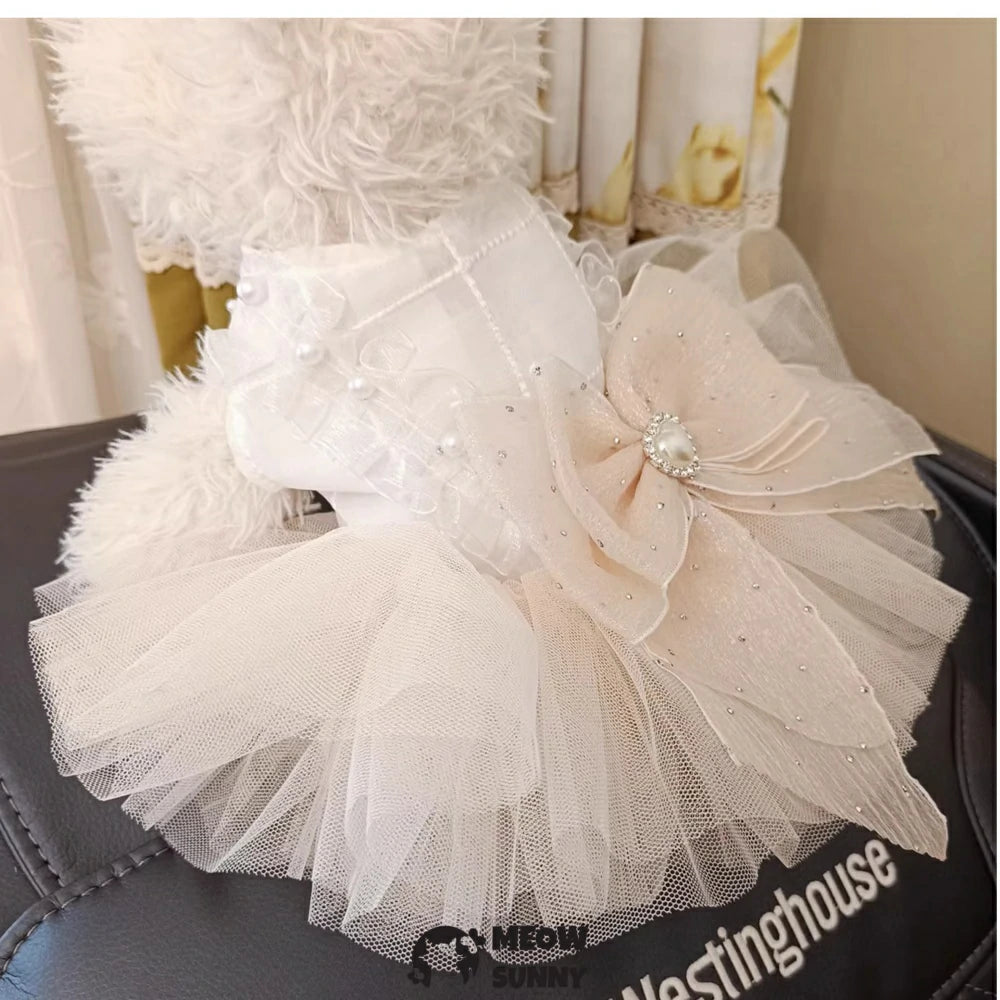 Pet clothes dog skirt summer dress princess skirt