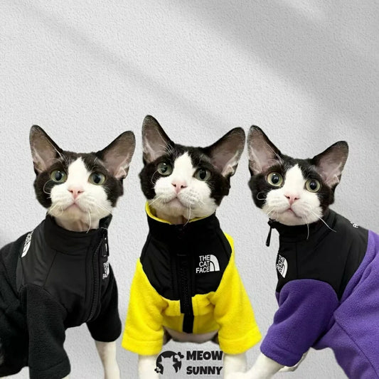 Polar Fleece Hairless Cat Sweater Winter Sphynx German Clothes