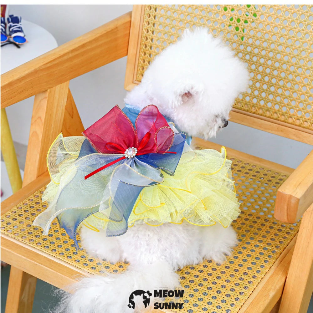 Princess Tulle Dress Pet Clothes Dog Princess Dress