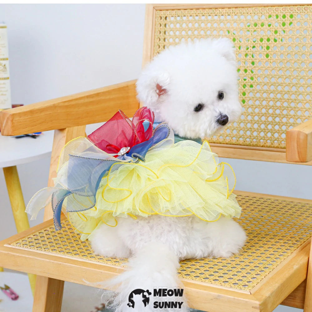 Princess Tulle Dress Pet Clothes Dog Princess Dress