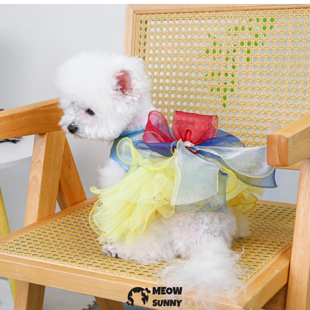 Princess Tulle Dress Pet Clothes Dog Princess Dress