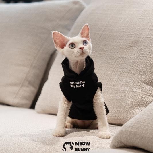 Sphynx Cat Apparel Kitty Hoodie Autumn and Winter Hairless Cat Outfits