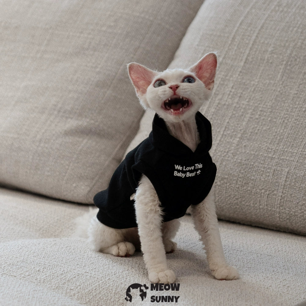 Sphynx Cat Apparel Kitty Hoodie Autumn and Winter Hairless Cat Outfits