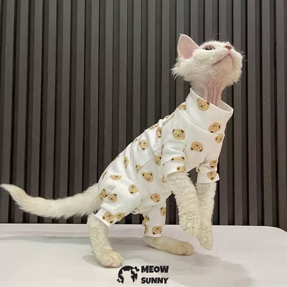 Sphynx Sleeveless Bodysuit Elastic Hairless Cat Clothes