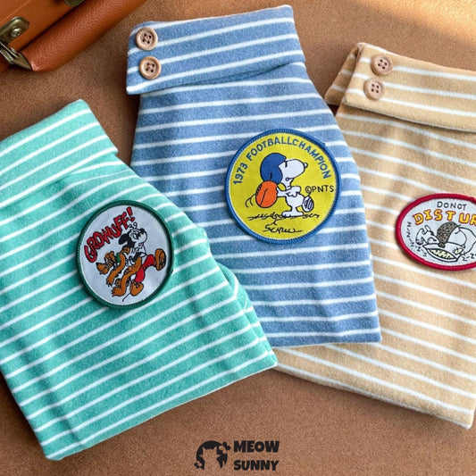 Sphynx Cat Stripe Clothes - Soft Hairless Shirt With Sleeves