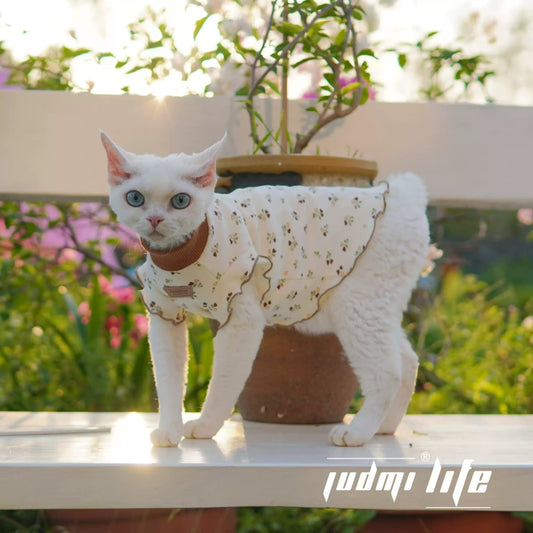 Sphynx Hairless Cat Summer Lightweight Cool Cute Brown Vest