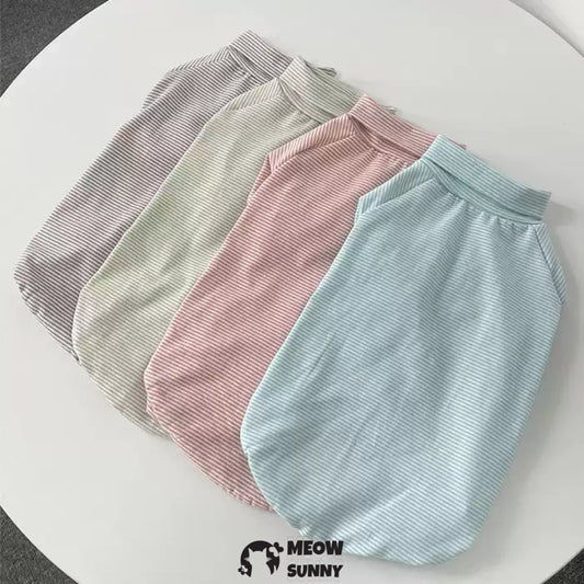 Sphynx Sleeveless Bodysuit Elastic Hairless Cute Multicolor Cat Clothes