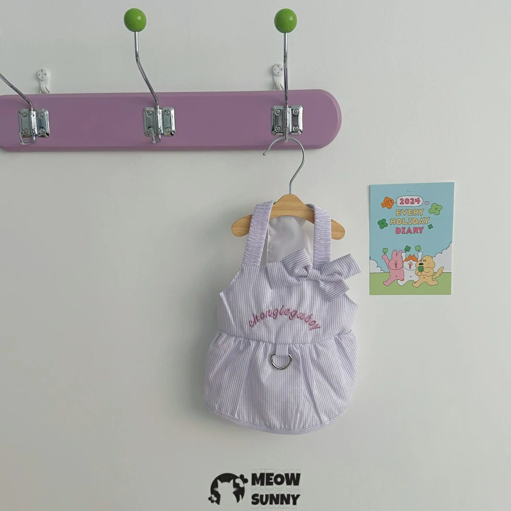 Spring and summer dog clothes can be pulled thin princess style pet skirt
