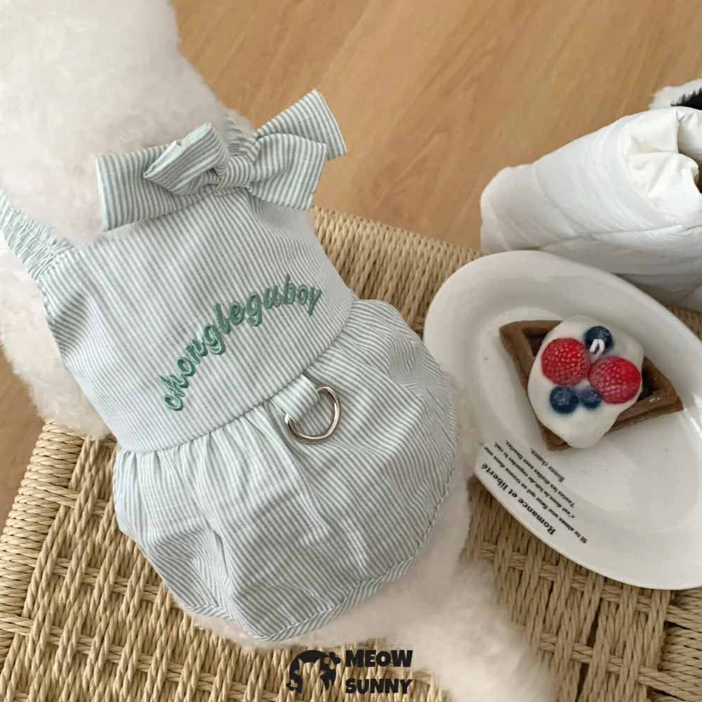 Spring and summer dog clothes can be pulled thin princess style pet skirt