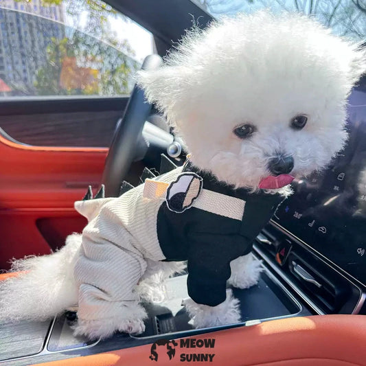 Summer dog clothes traction overalls anti-hair shedding