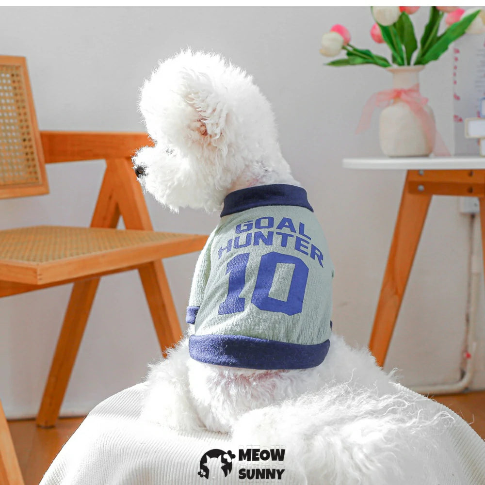 Teddy Bichon Vest Pet Clothes Pullover Sports Style Jersey