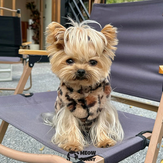 Thick vest for small dogs, Teddy dog clothes