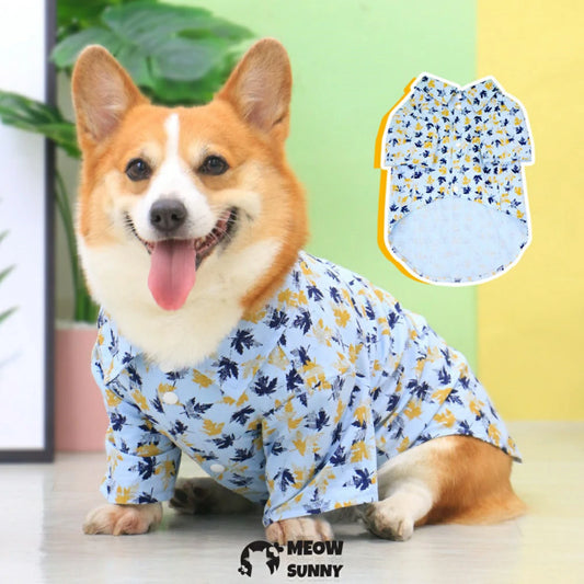 Thin corgi teddy dog clothes summer clothes