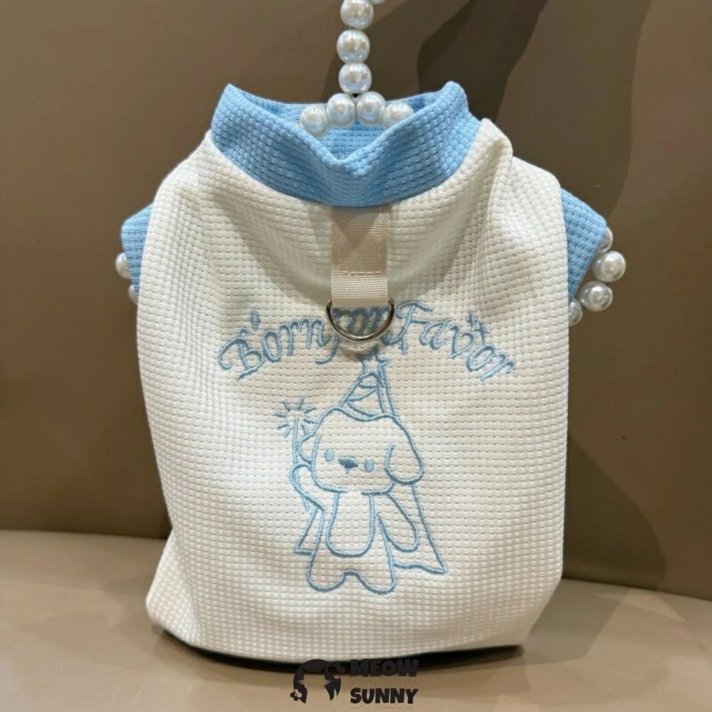 Thin pet dog clothes, vest for small dogs to prevent shedding.