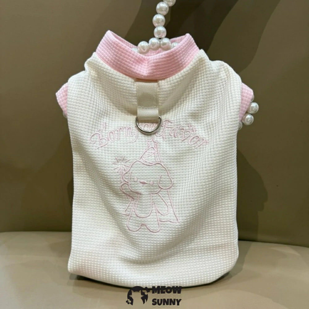 Thin pet dog clothes, vest for small dogs to prevent shedding.