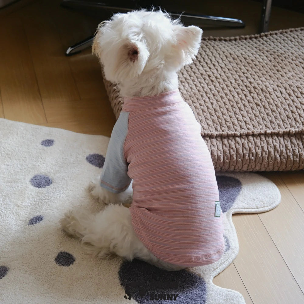 Thin striped base layer sweatshirt for dogs