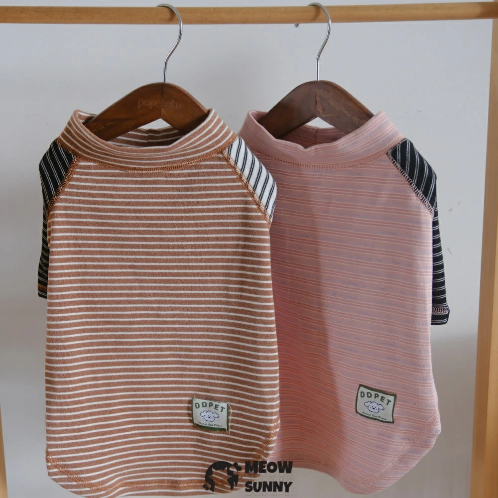 Thin striped base layer sweatshirt for dogs