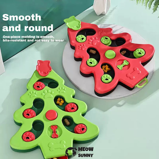 Christmas Tree Puzzle Play Cat Toy