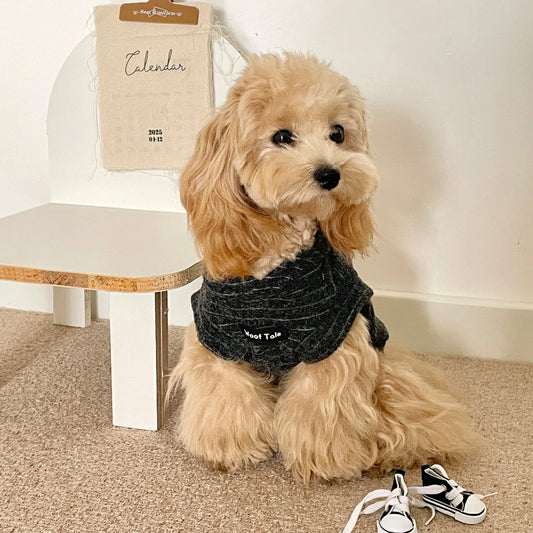 Warm dog clothes, sleeveless hooded sweatshirt vest for dogs.