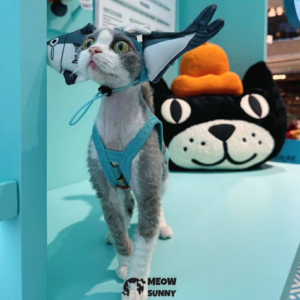 Xianyu Funny Hat Hairless Cat Clothes Four-legged Belly Protective Tank Top